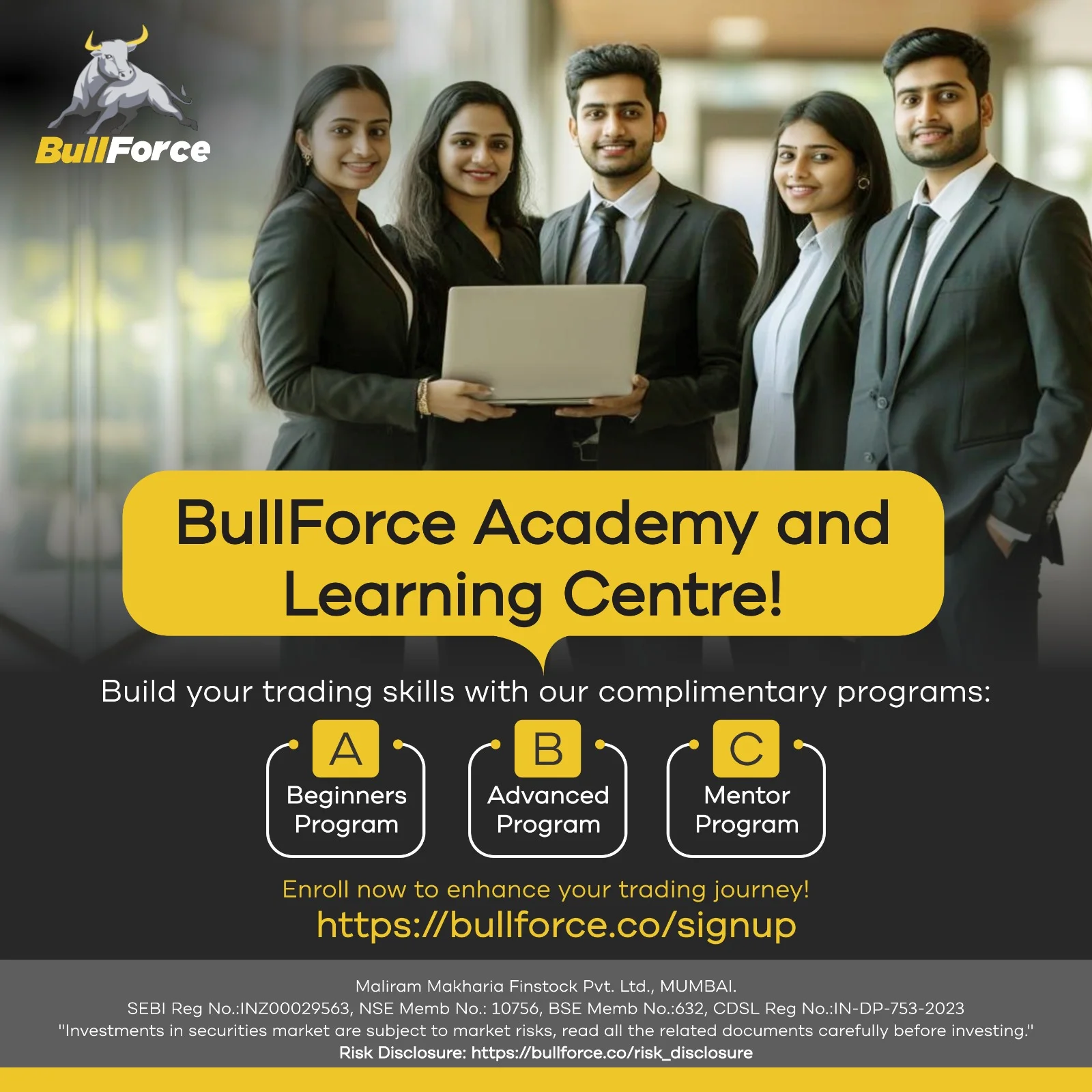 Brand awareness post design for BullForce