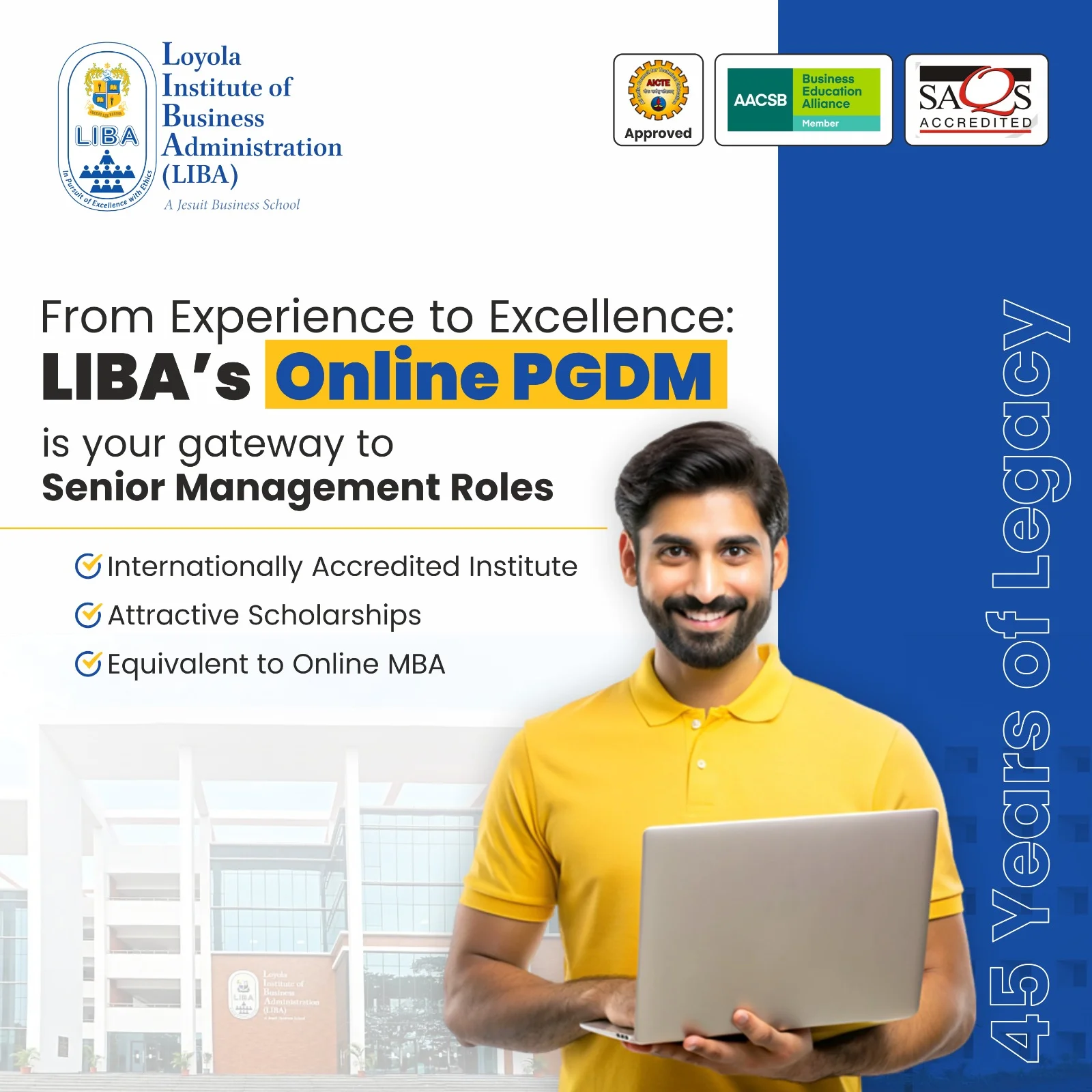 Management programme promotion creative for LIBA